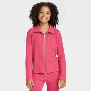 art & class define jacket ribbed